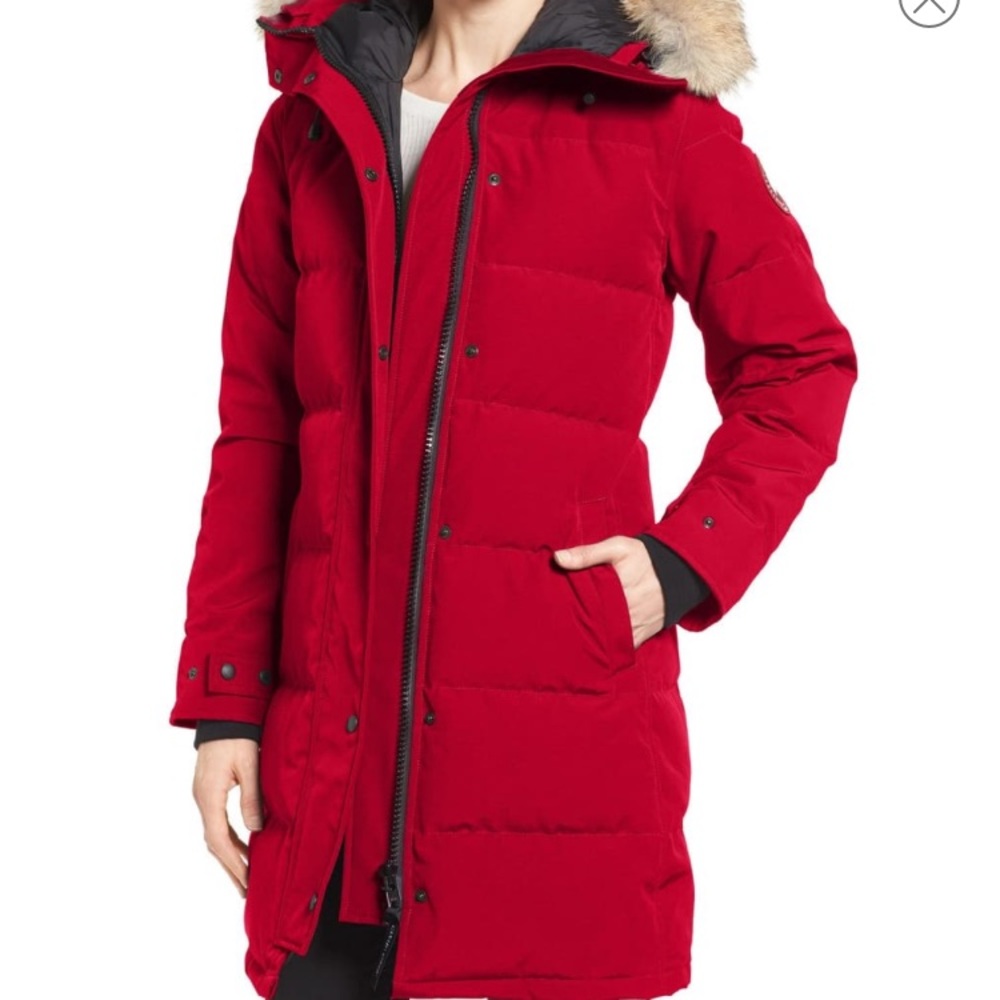 AUTHENTIC CANADA GOOSE WOMEN shelburne parka, detachable coyote fur hood xxs